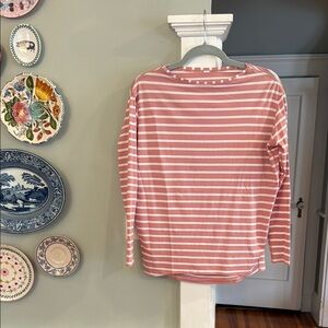 Lululemon pink striped long sleeve